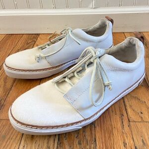 NEW Blackstone White Leather calf hair low top sneakers size 39